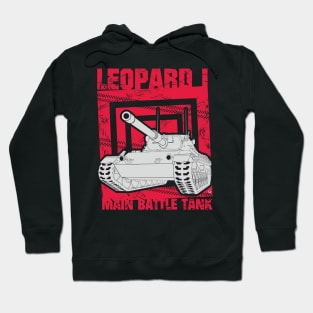 Leopard 1 German main battle tank Hoodie